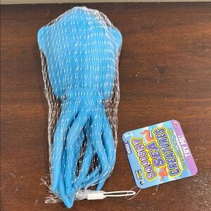 Crazy Fun Blue Squishy Sea Creatures Octopus Toy - Squeeze & Play